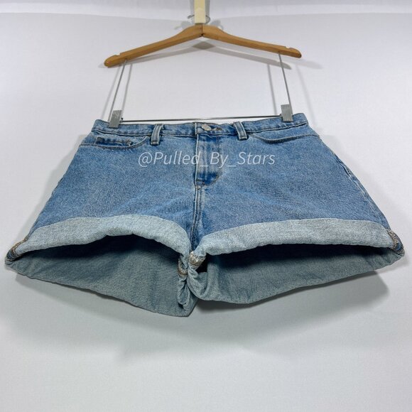 BDG Urban Outfitters 28W Mom High-Rise Blue Jean Shorts Good Used Condition - Picture 7 of 15